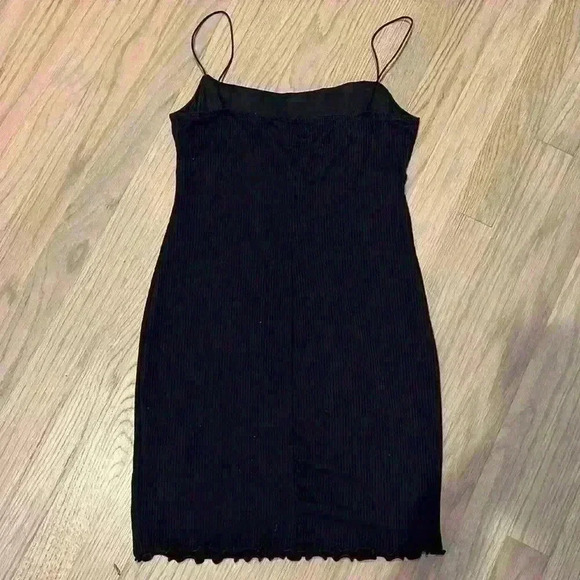 NWT UO Emma Ribbed Bodycon Mini Dress Black S - Picture 8 of 10